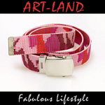 Stoffgürtel Pink Camo