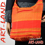 Beuteltasche / India Bag Rot Orange