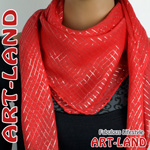 Halstuch mit Glitzerstreifen rot