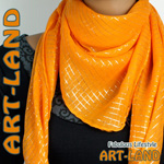 Halstuch mit Glitzerstreifen orange