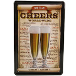 Blechschild Cheers / How to say ...