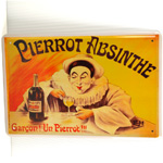 Blechschild Absinthe Pierrot