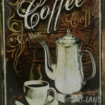 Blechschild Coffee 01
