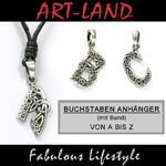Pewter Anhänger Alphabet mit Halsband