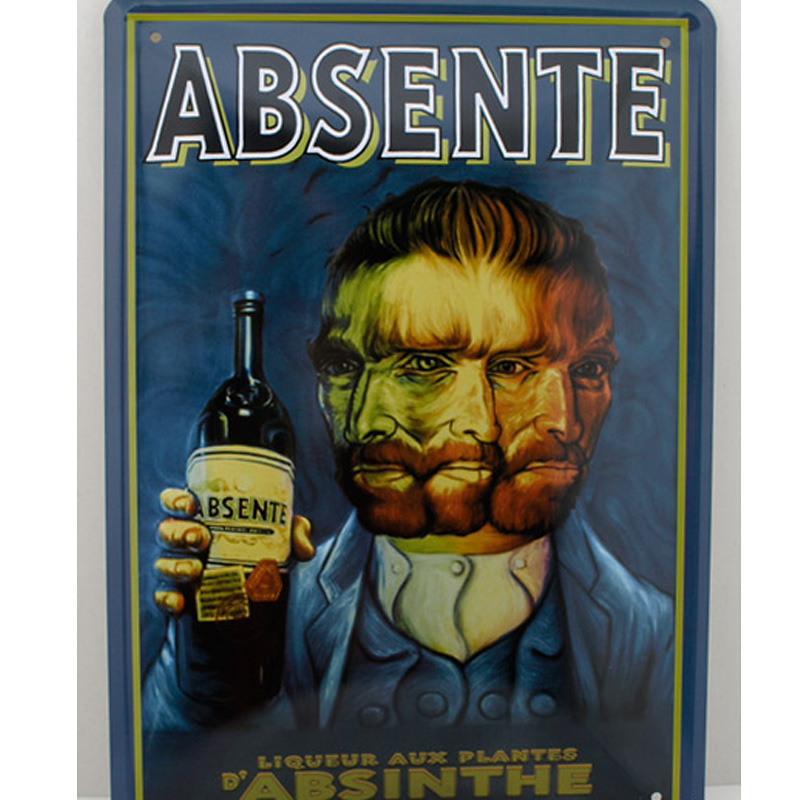 Blechschild Absente