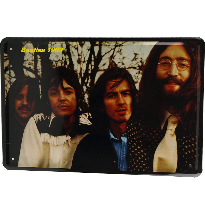 Blechschild Beatles 1969