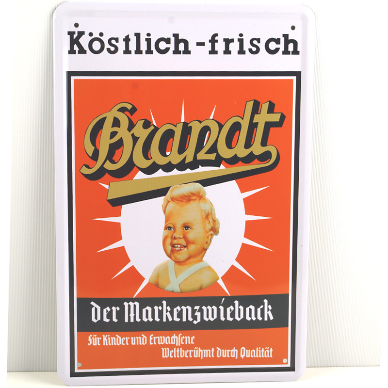 Blechschild Brandt Markenzwieback